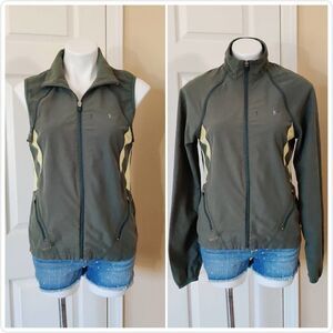 Danskin Now convertible windbreaker green sz M